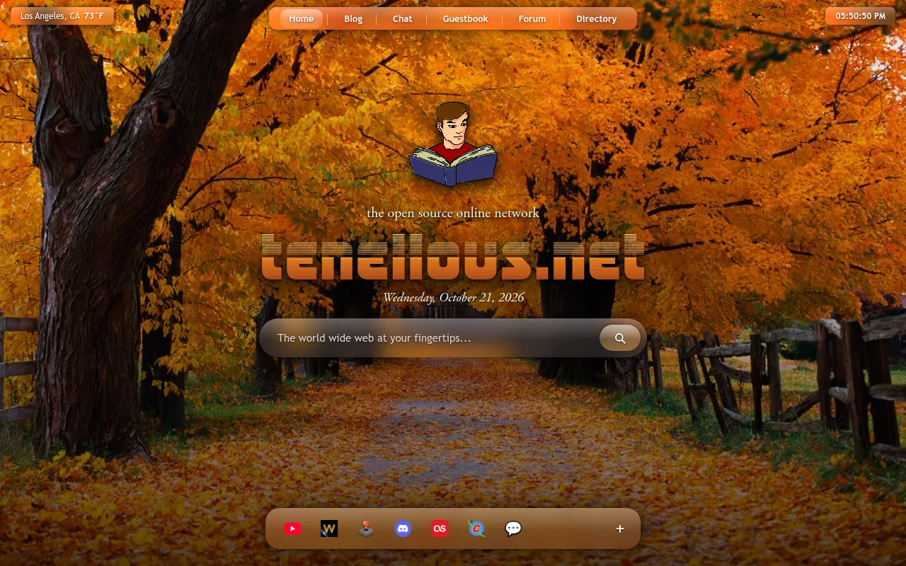 Screenshot of tenellous.net