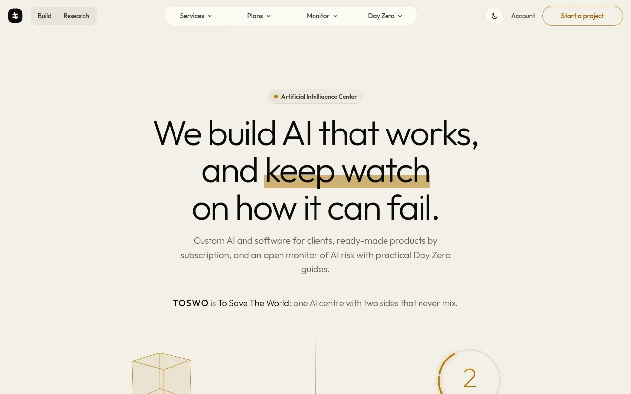 Screenshot of toswo.com