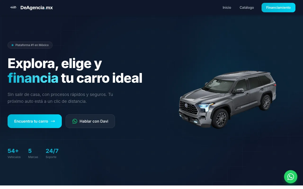 Screenshot of deagencia.mx