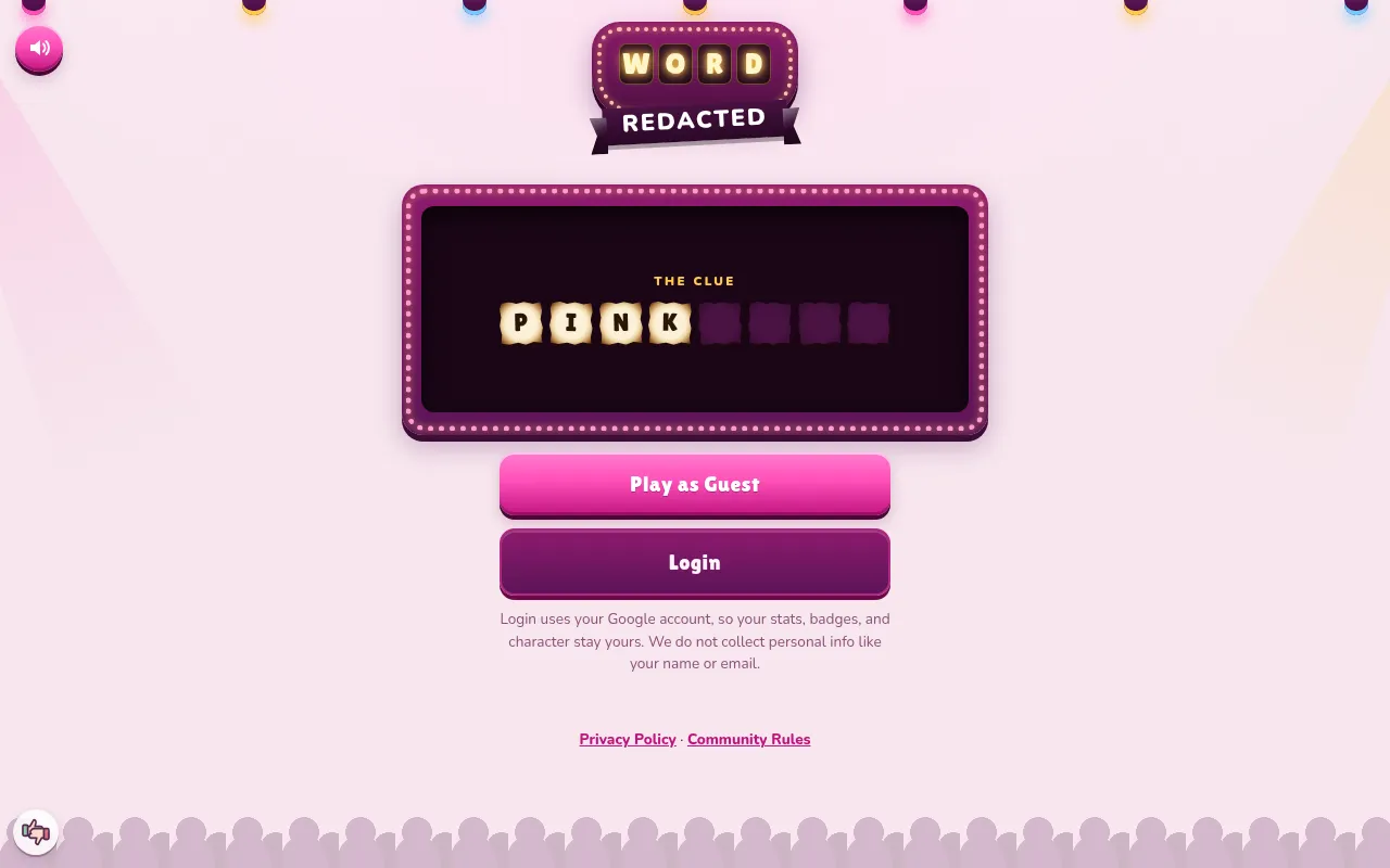 Screenshot of wordredacted.com