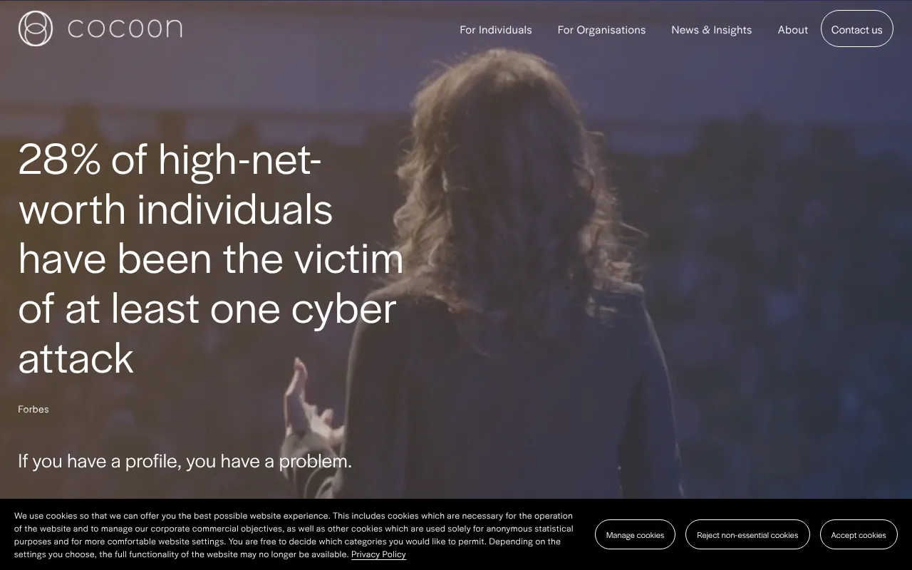 Screenshot of coc00n.com