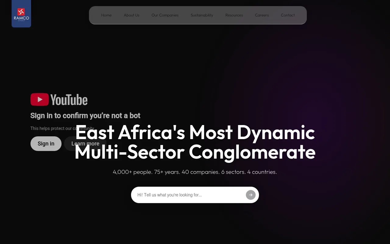 Screenshot of ramco-group.com