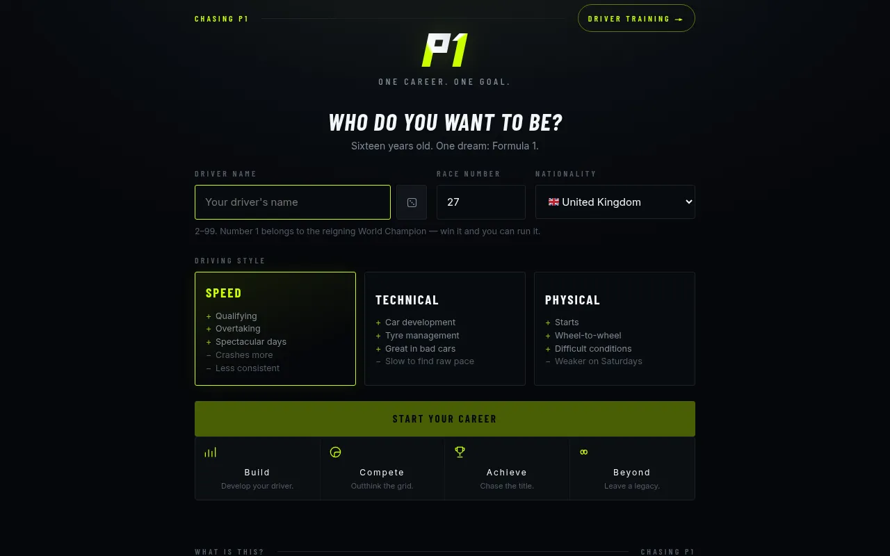 Screenshot of playchasingp1.com