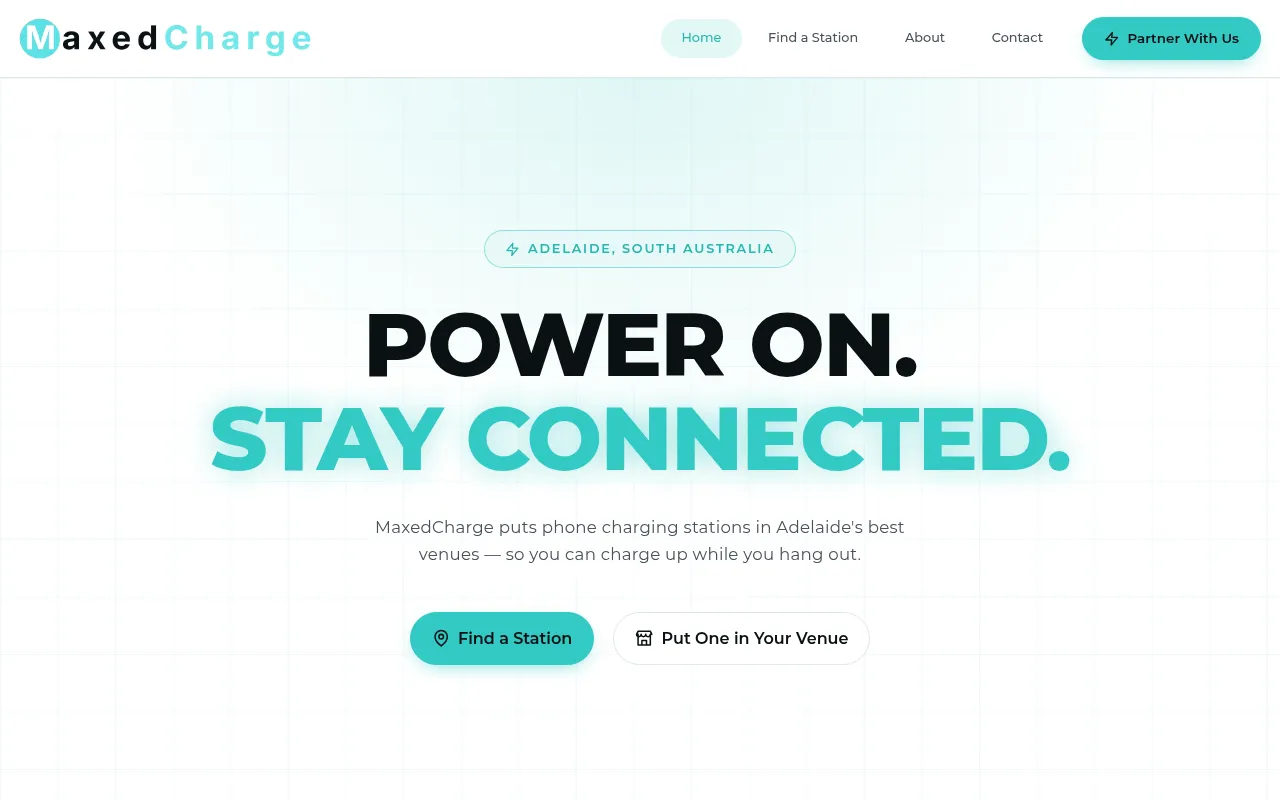 Screenshot of maxedcharge.com.au