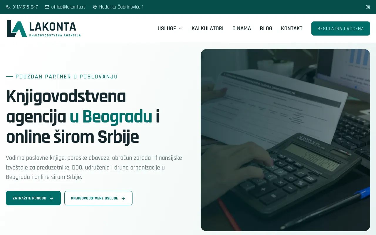 Screenshot of lakonta.rs