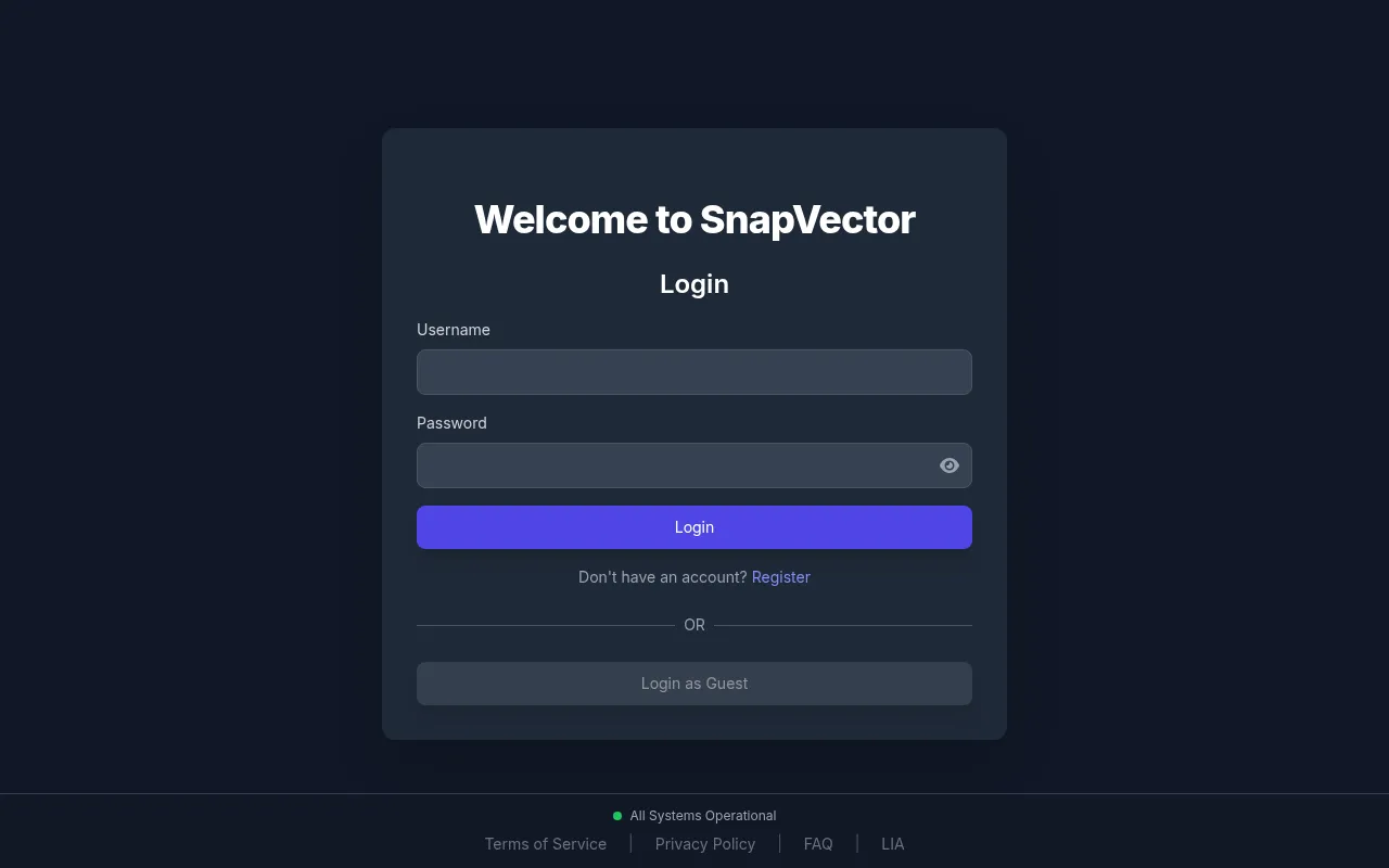 Screenshot of snapvector.pages.dev