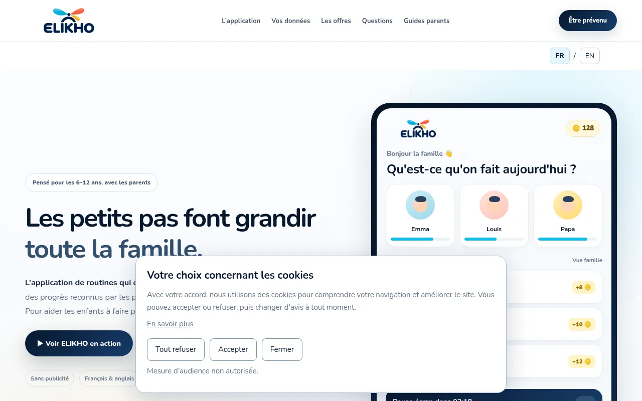Screenshot of elikho.com