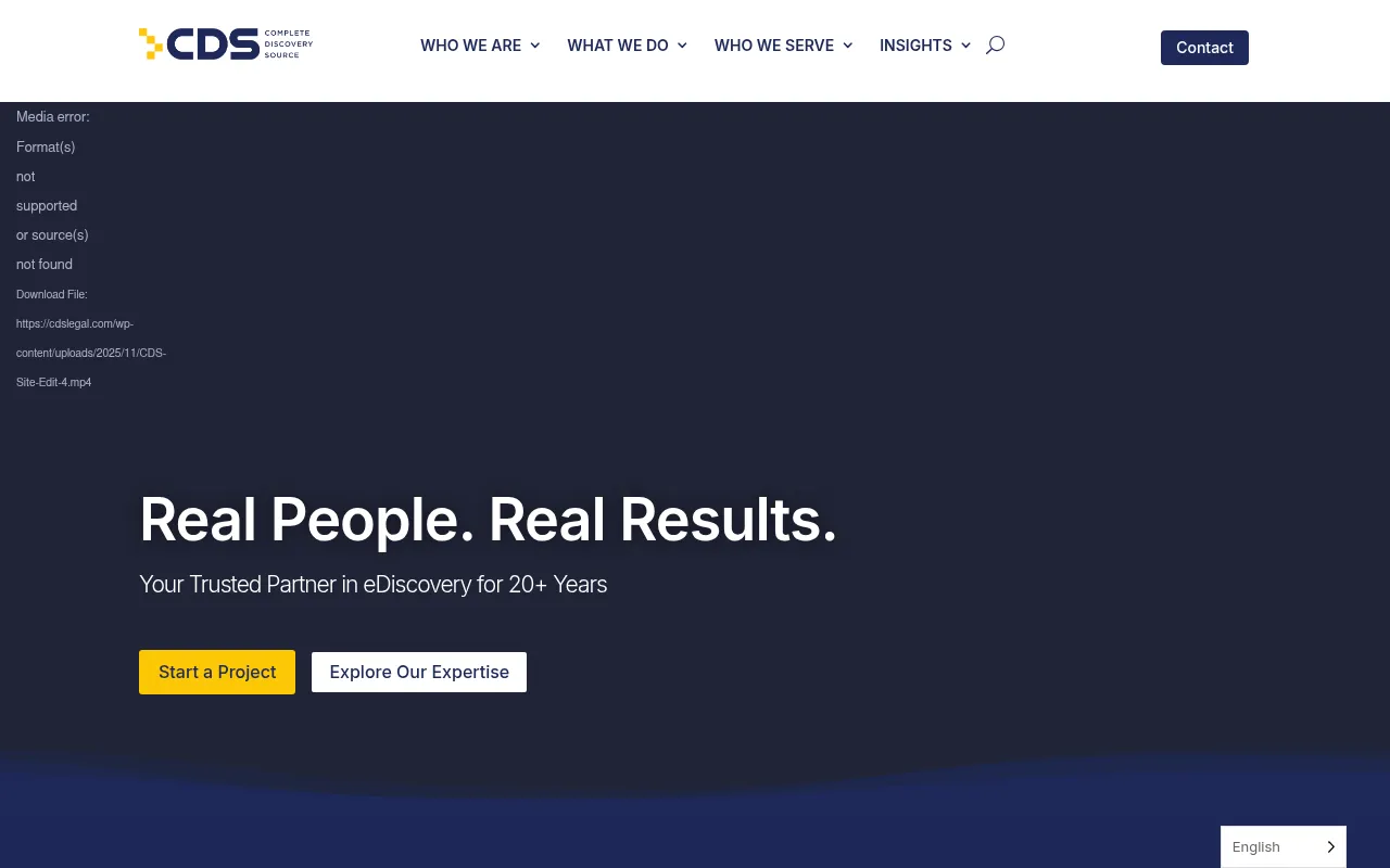 Screenshot of cdslegal.com