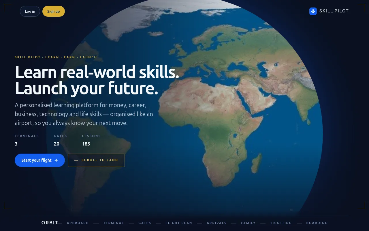 Screenshot of skillpilots.app