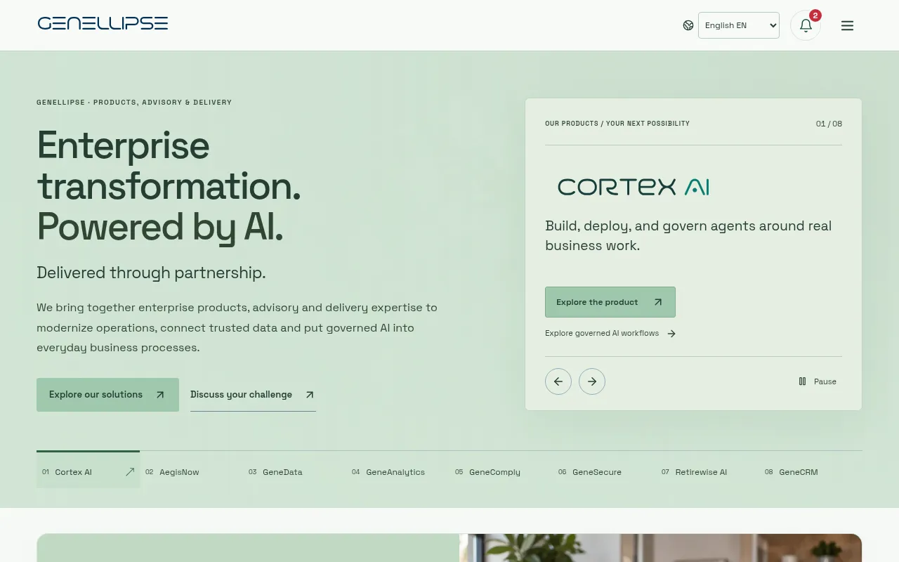 Screenshot of genellipse.com