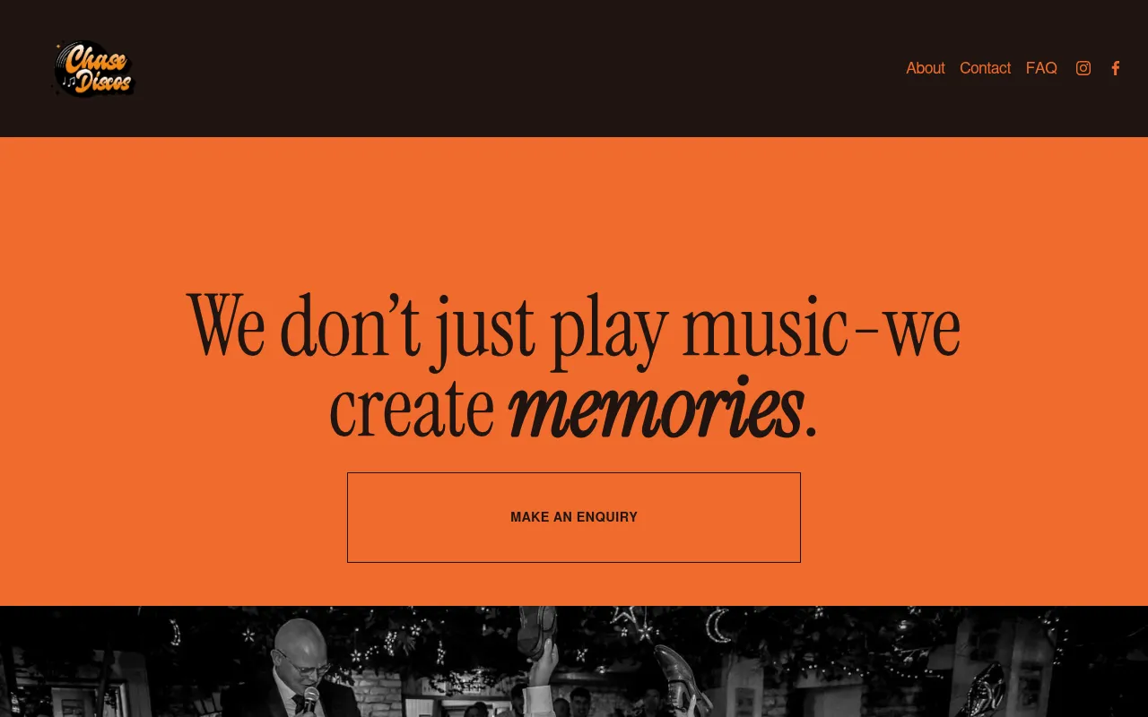 Screenshot of chasediscos.co.uk