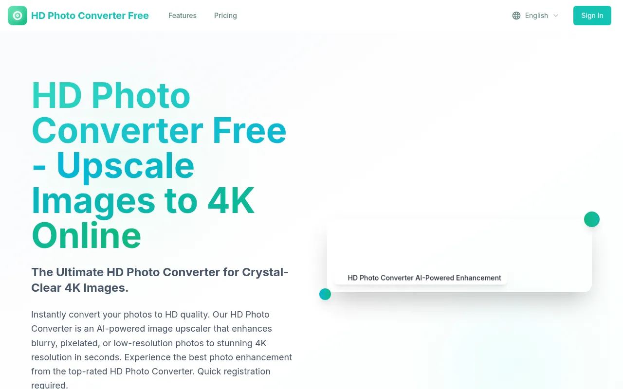 Screenshot of hdphotoconverter.online