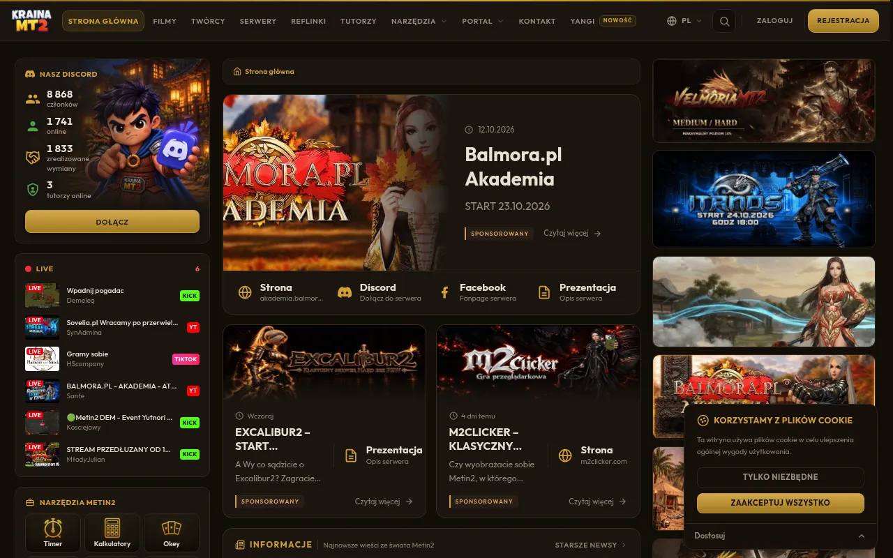 Screenshot of krainamt2.pl