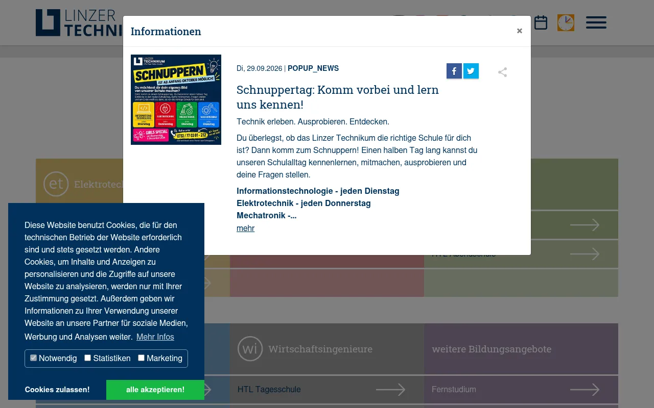 Screenshot of litec.ac.at