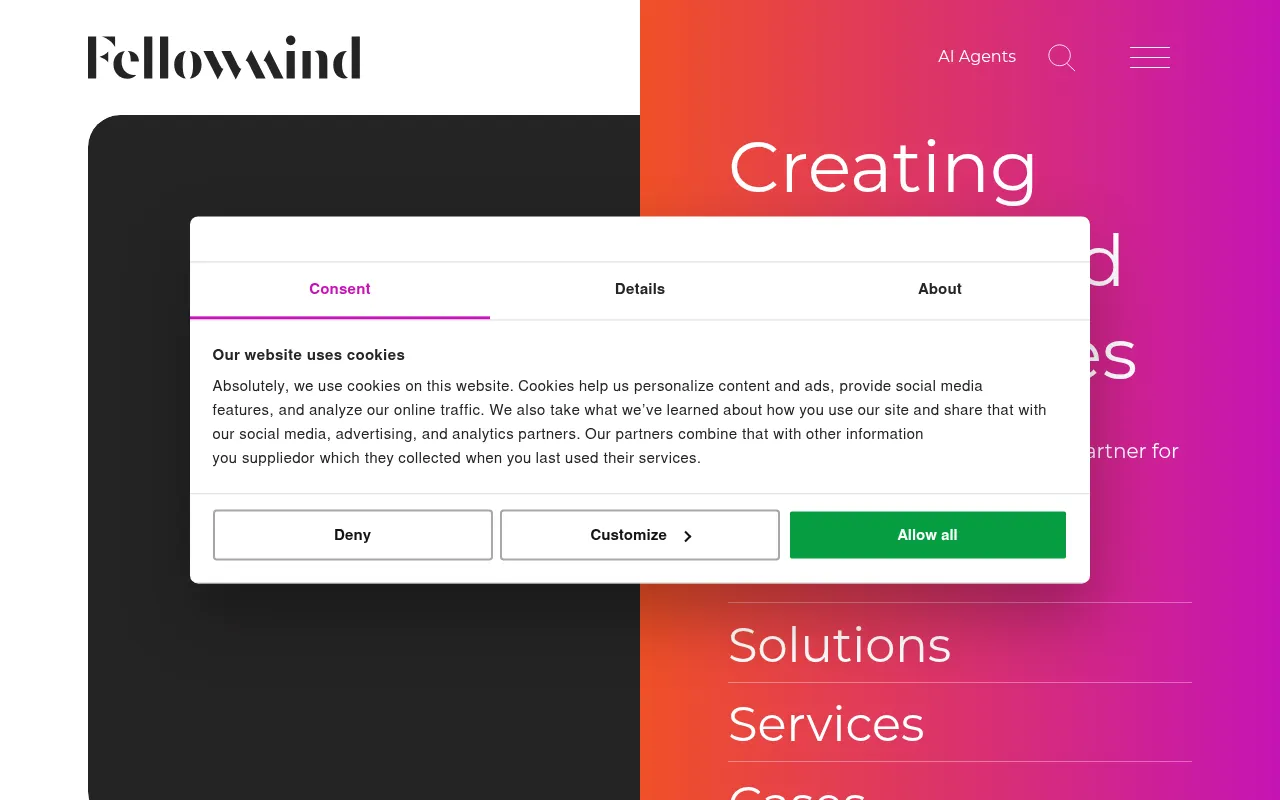 Screenshot of fellowmind.com