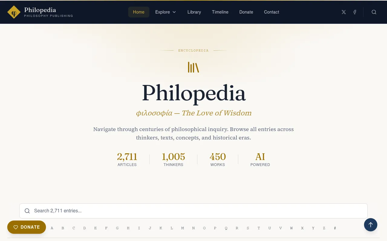 Screenshot of philopedia.org