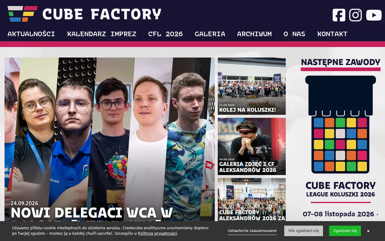 Screenshot of cube-factory.pl