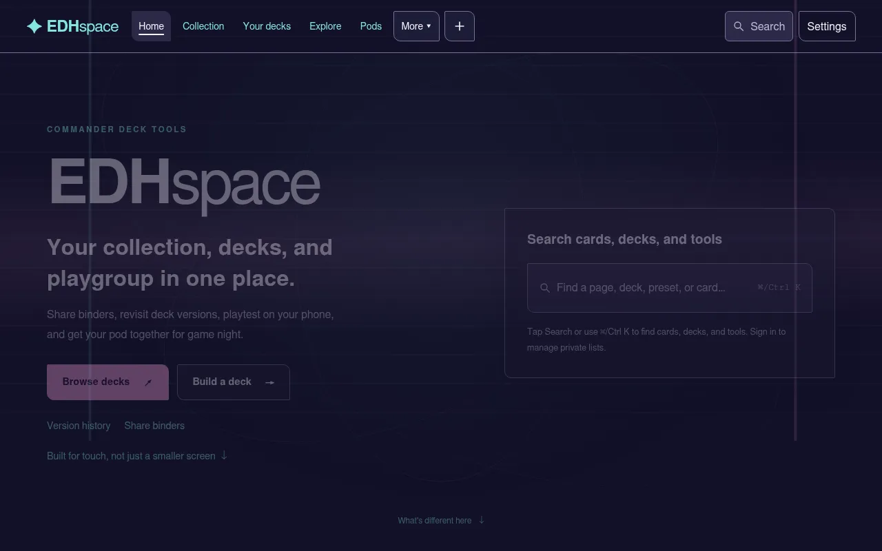 Screenshot of edhspace.com