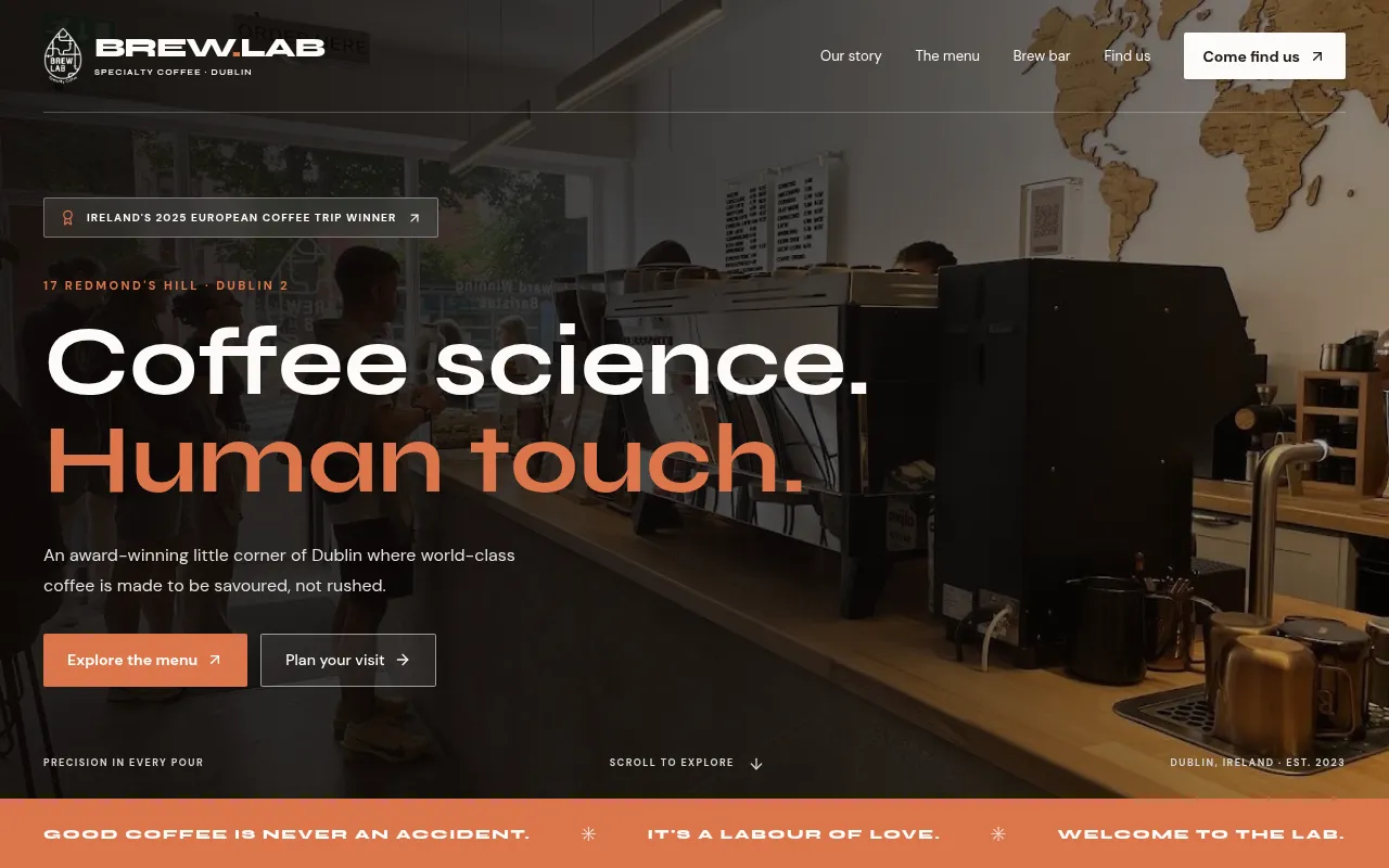 Screenshot of brewlab-steel.vercel.app