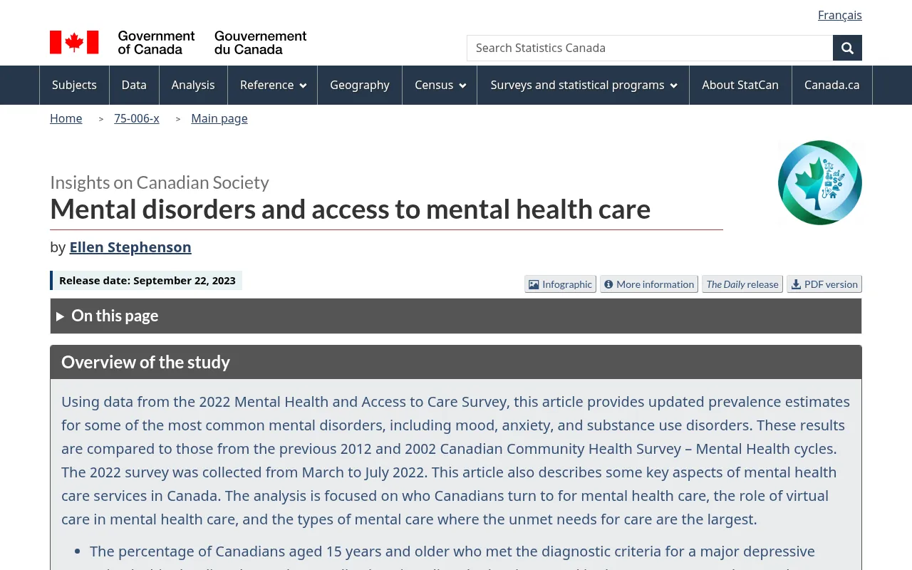 Screenshot of www150.statcan.gc.ca