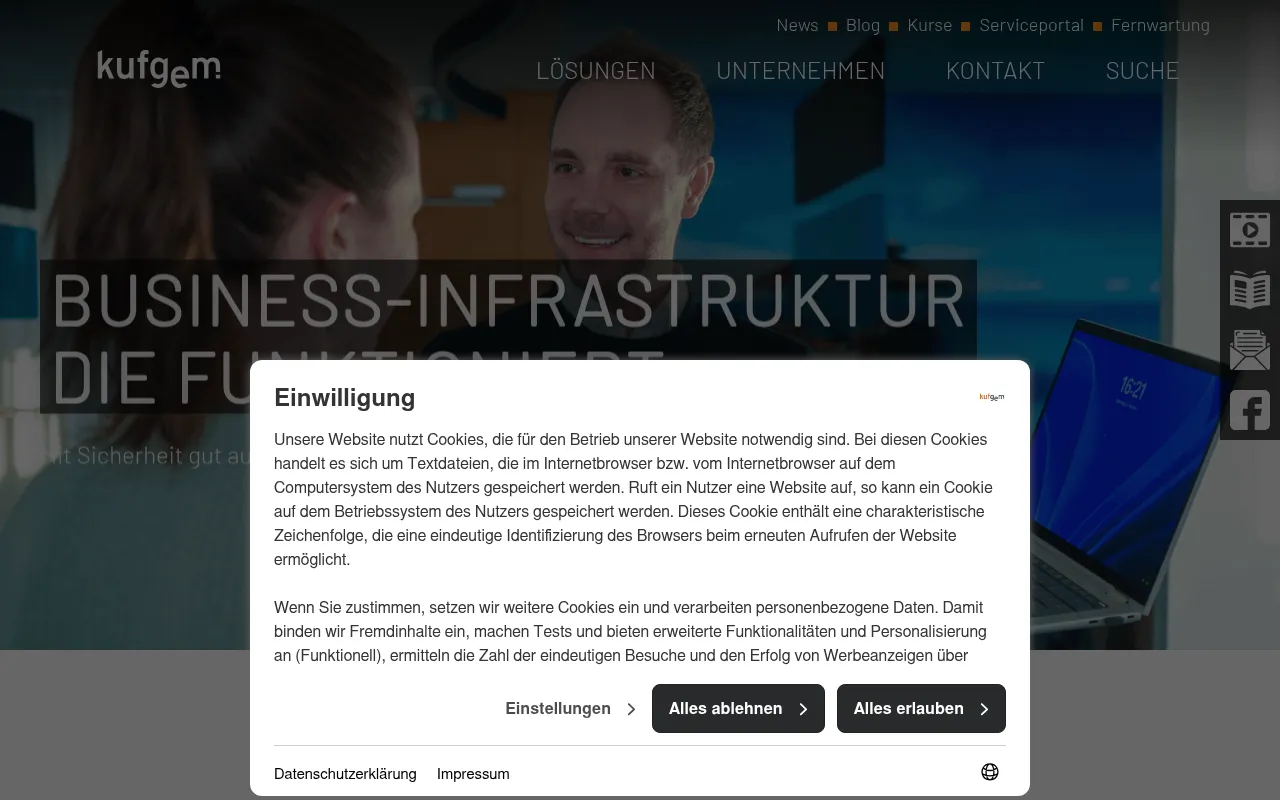 Screenshot of kufgem.at