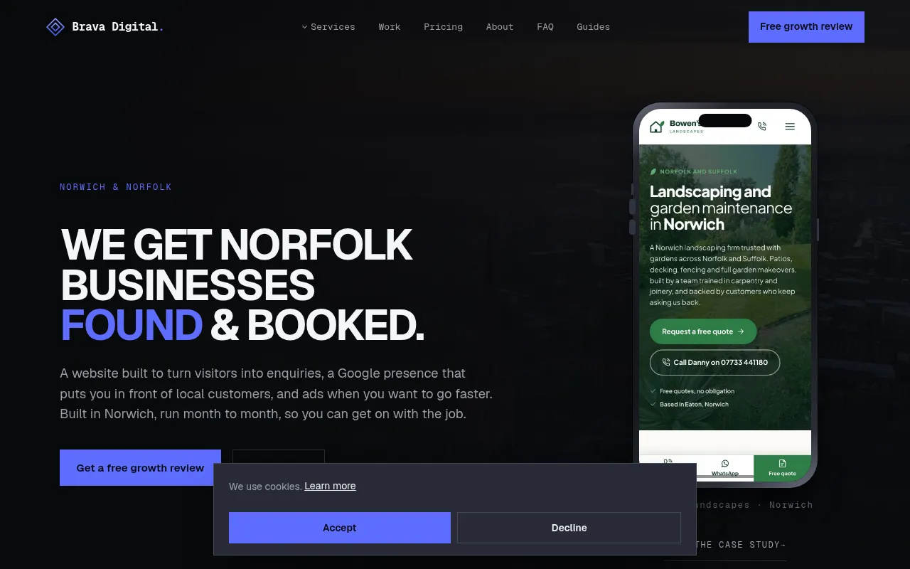 Screenshot of bravadigital.co.uk