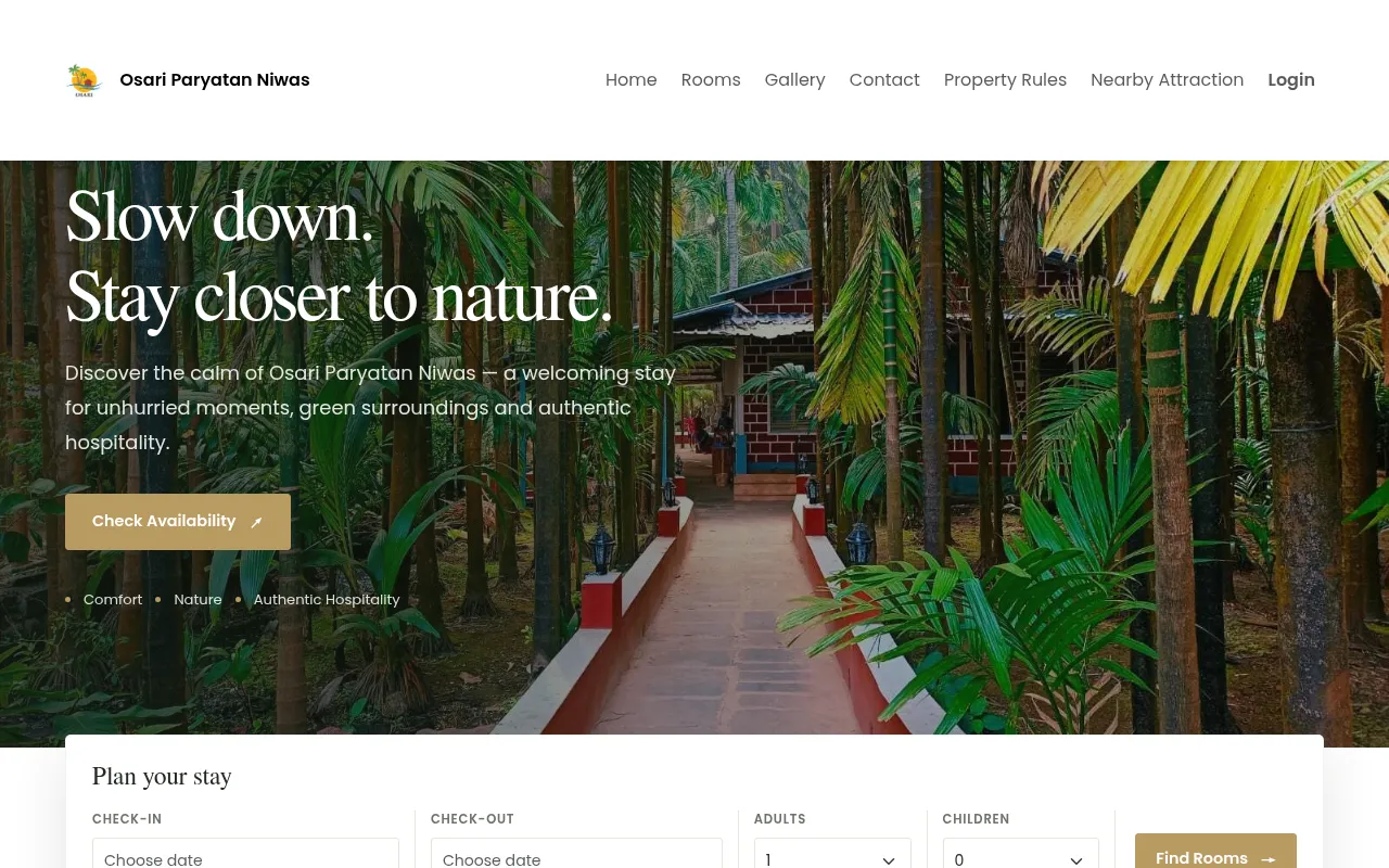 Screenshot of osari.in