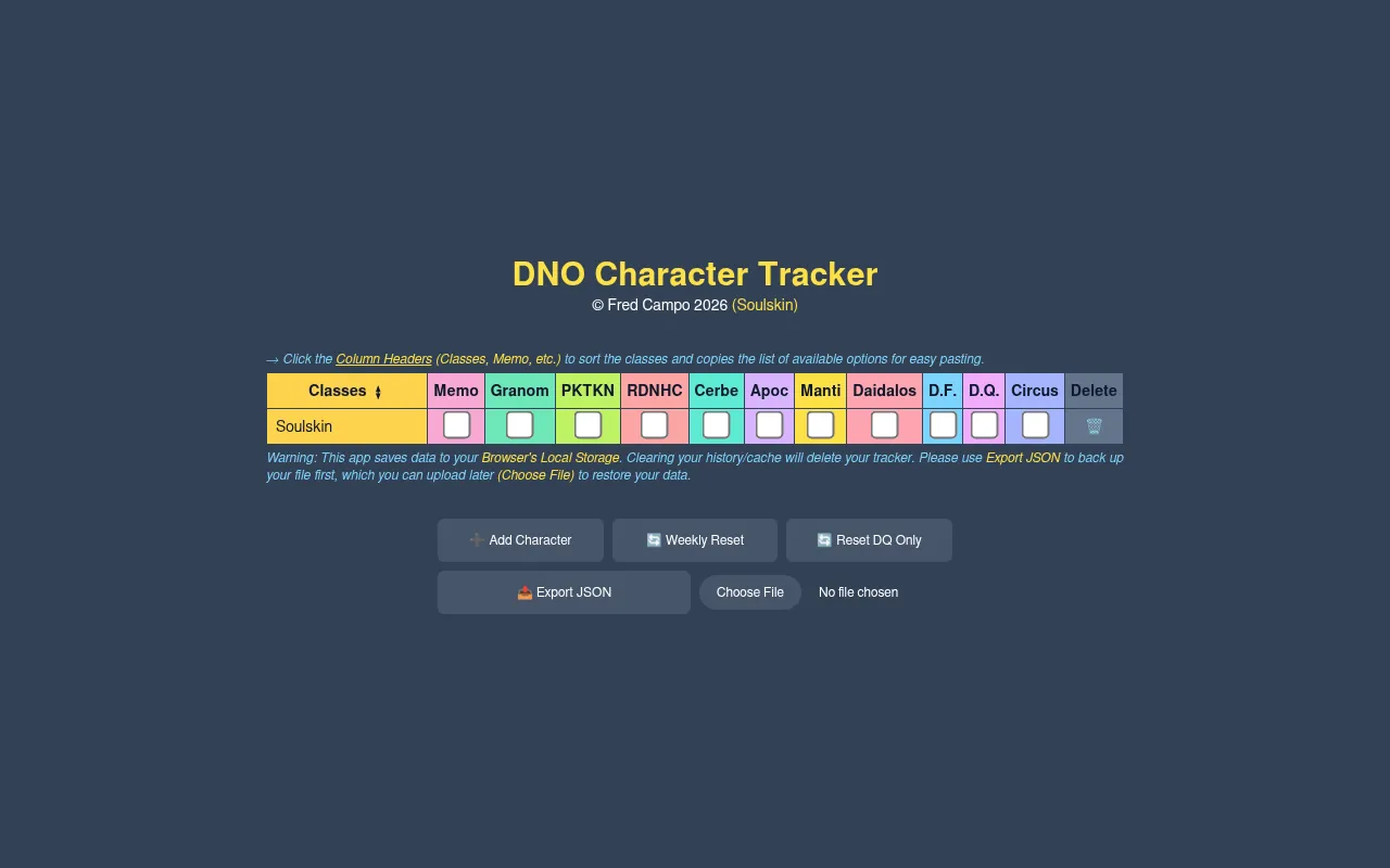 Screenshot of fredcampo-dno-class-tracker.netlify.app