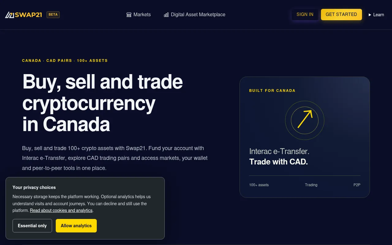Screenshot of swap21.com
