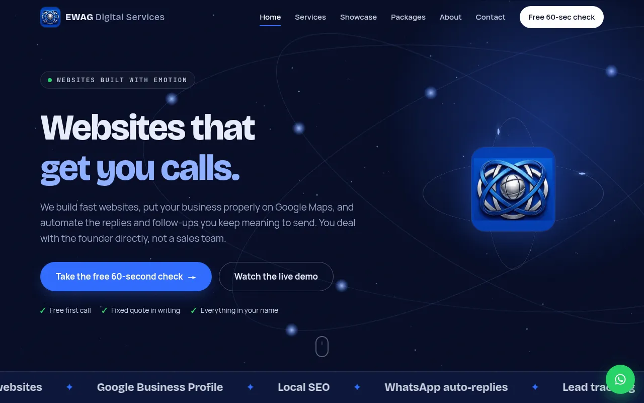 Screenshot of ewagdigitalservices.in