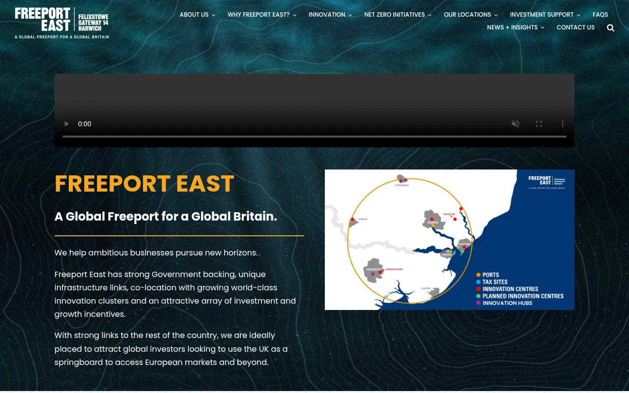 Screenshot of freeporteast.com