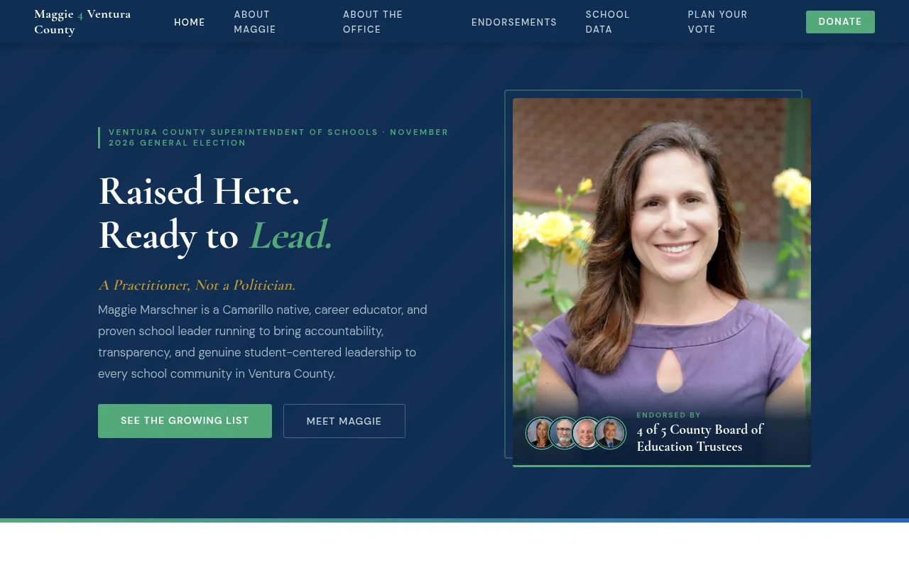 Screenshot of maggie4ventura.com