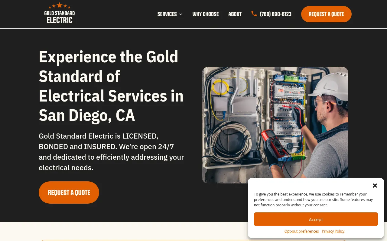 Screenshot of gselectricsd.com