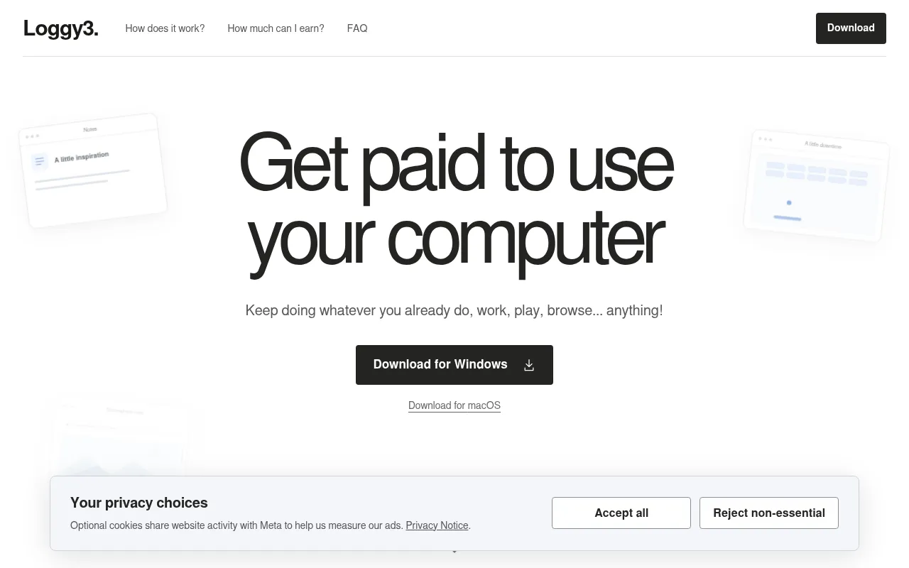 Screenshot of loggy3.com