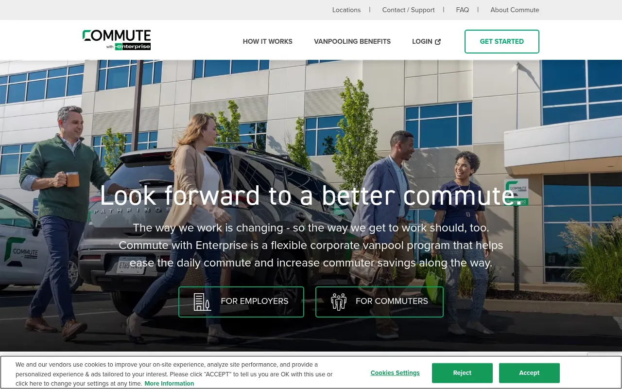 Screenshot of commutewithenterprise.com