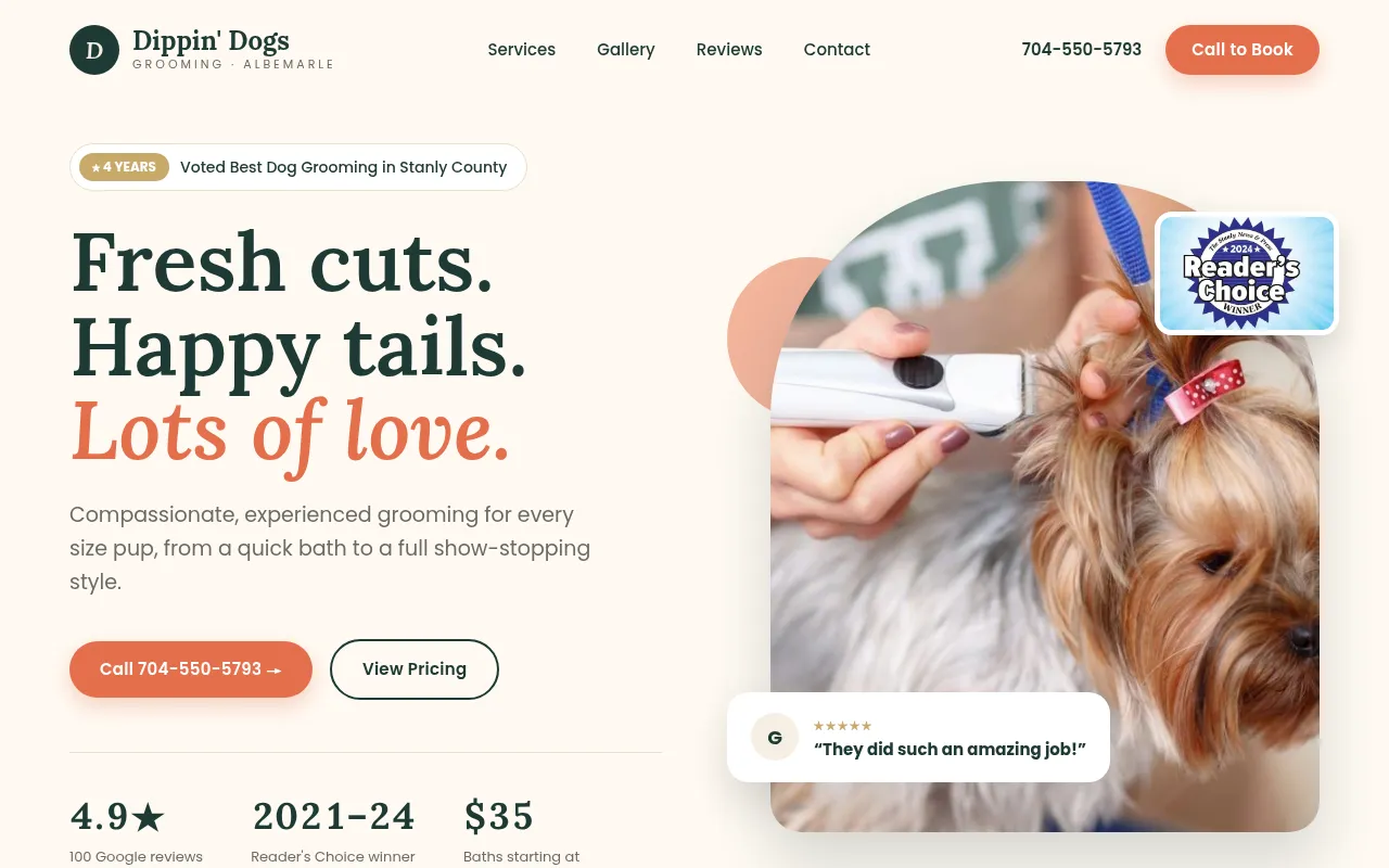 Screenshot of dippindogs.com