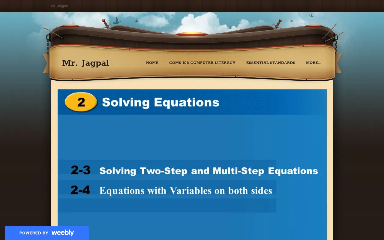 Screenshot of jagpal.weebly.com