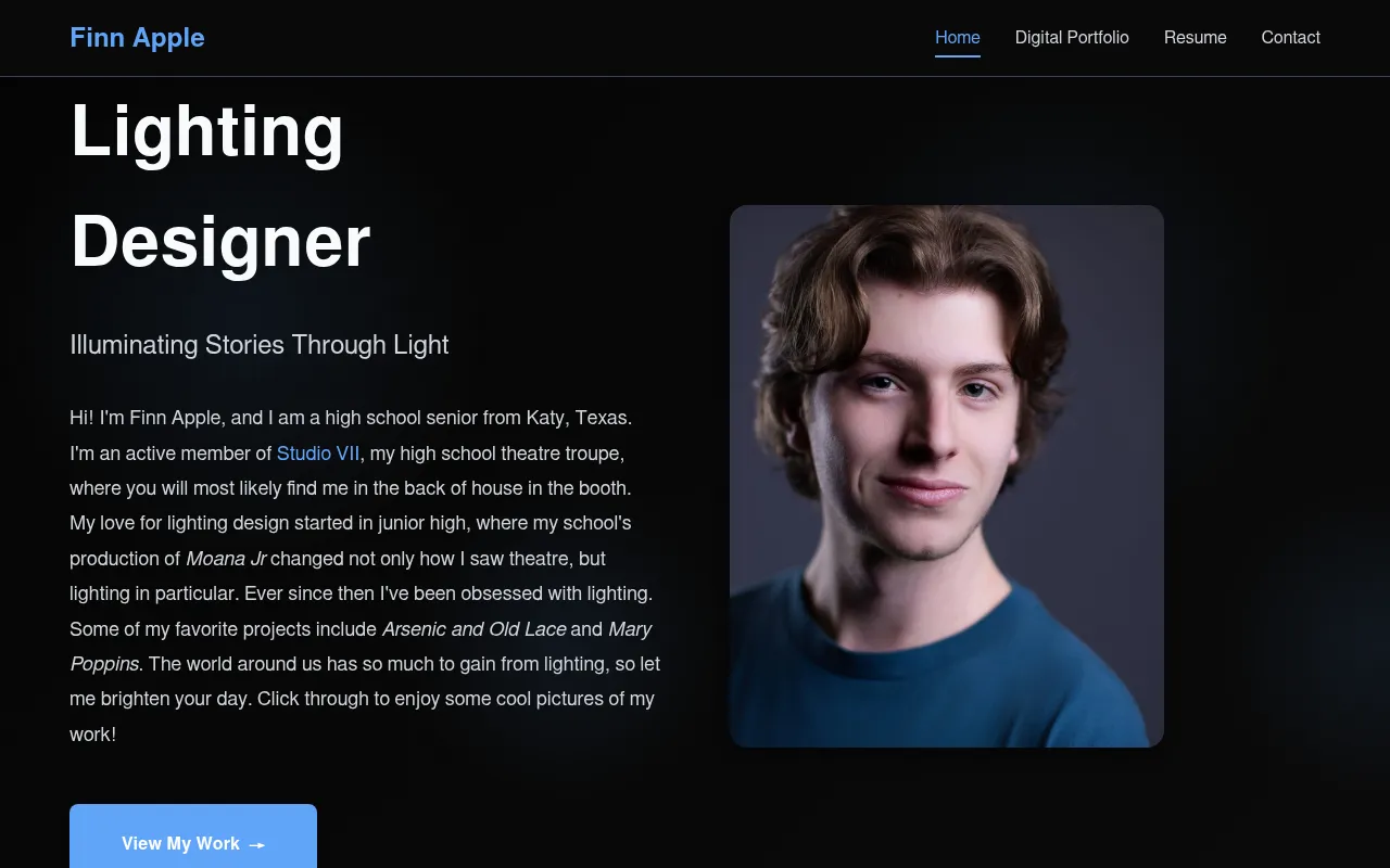 Screenshot of finnappledesigns.com