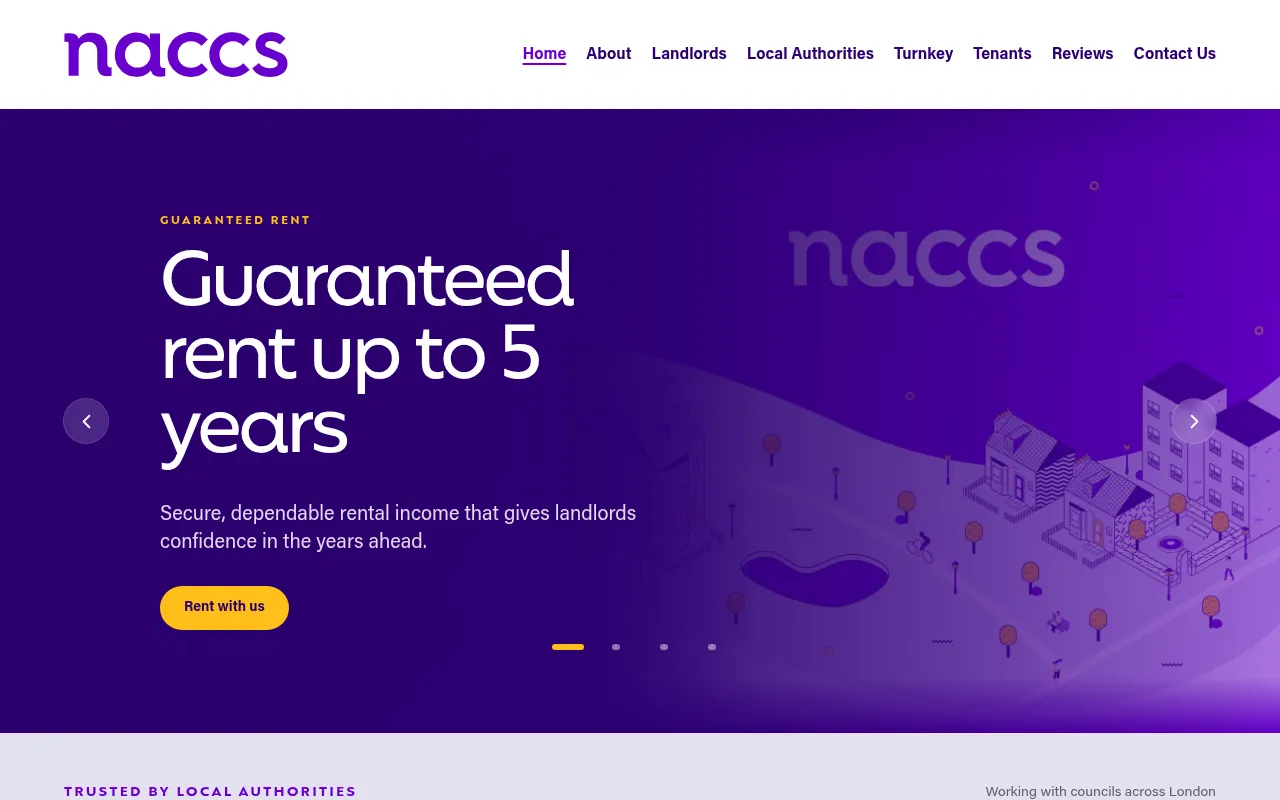 Screenshot of naccs.co.uk