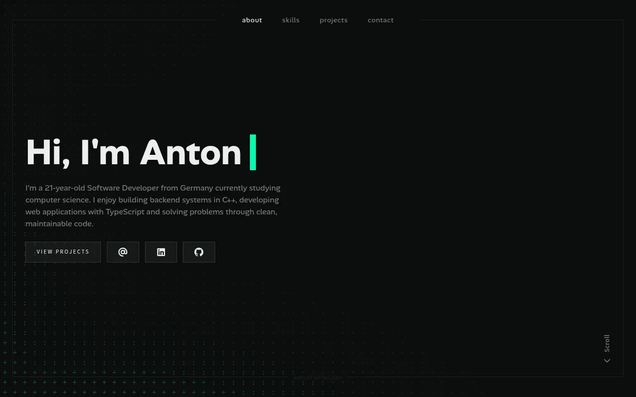 Screenshot of antonfischer.dev