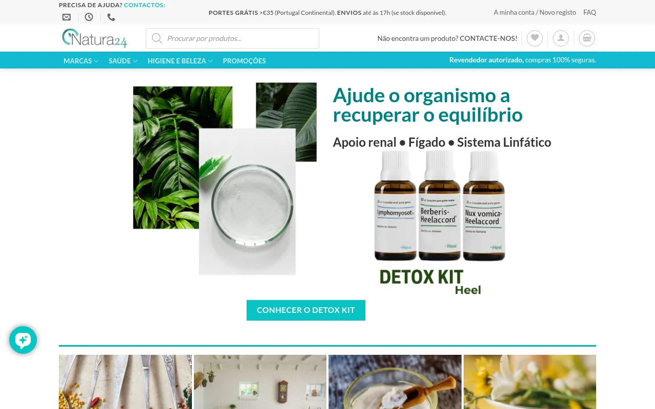 Screenshot of natura24.pt