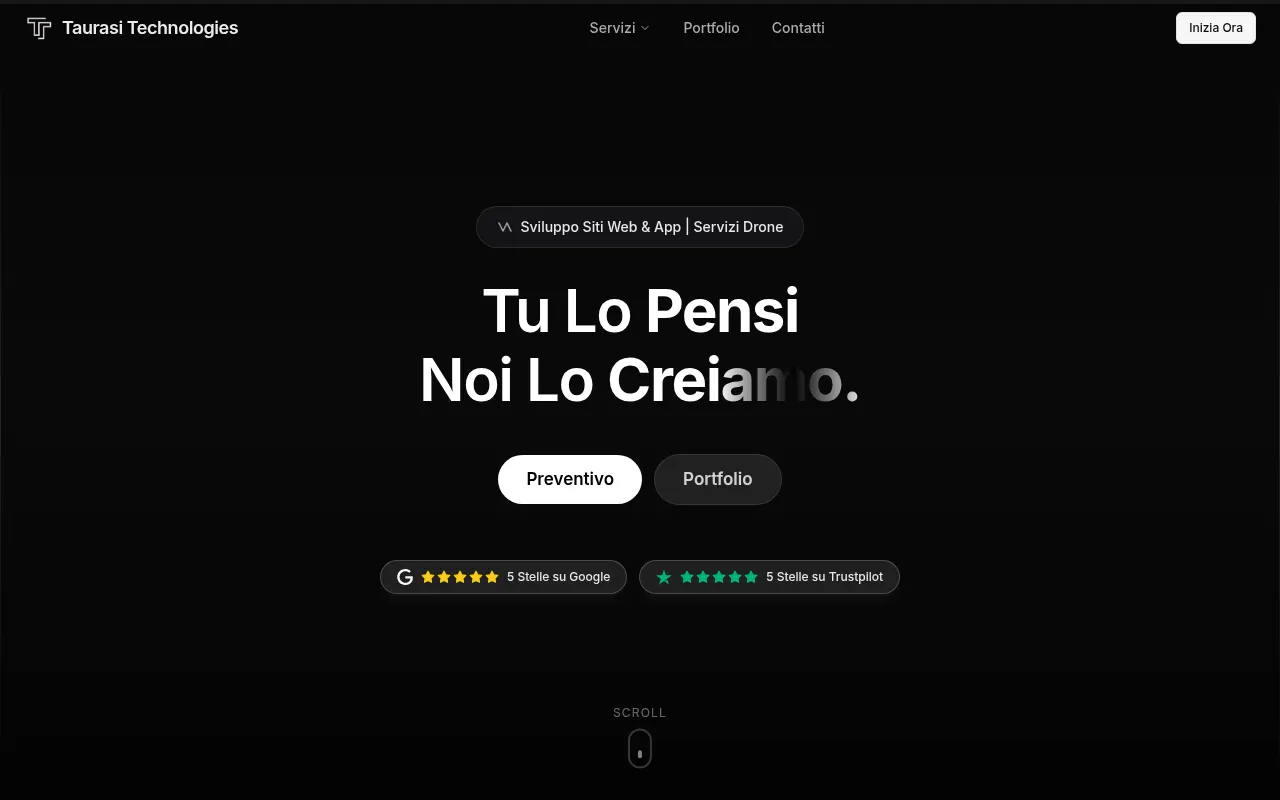 Screenshot of taurasitechnologies.com