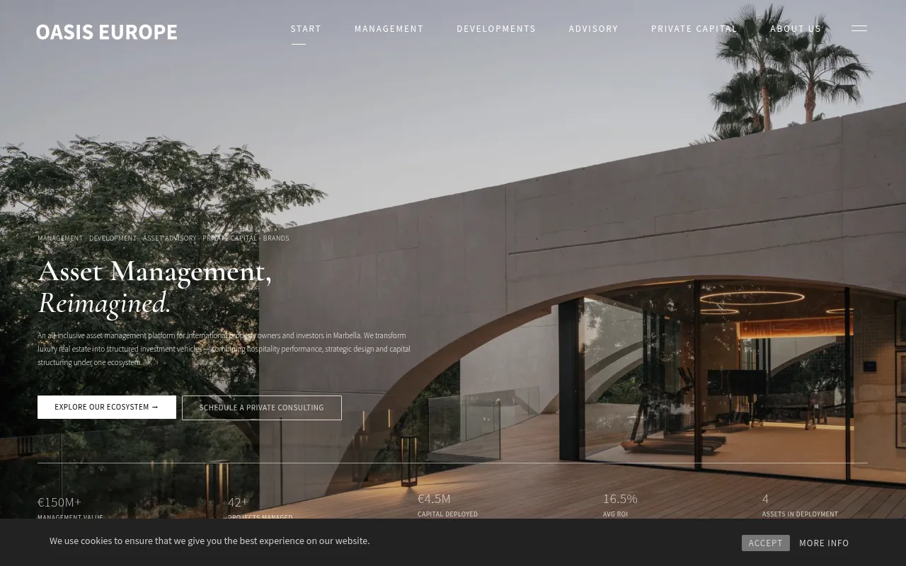 Screenshot of oasiseurope.nl