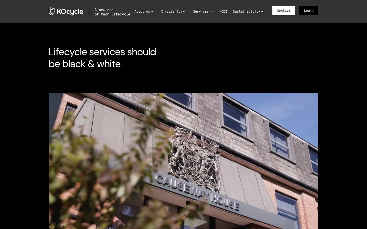 Screenshot of kocycle.com