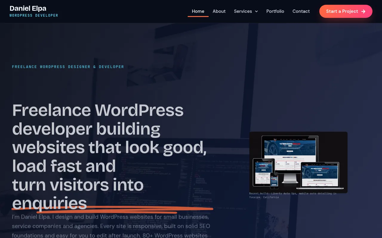 Screenshot of danielelpa.com