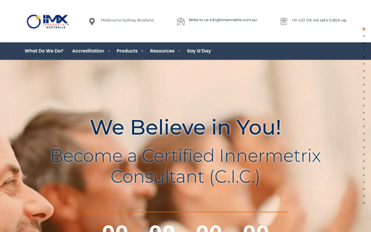 Screenshot of innermetrix.com.au