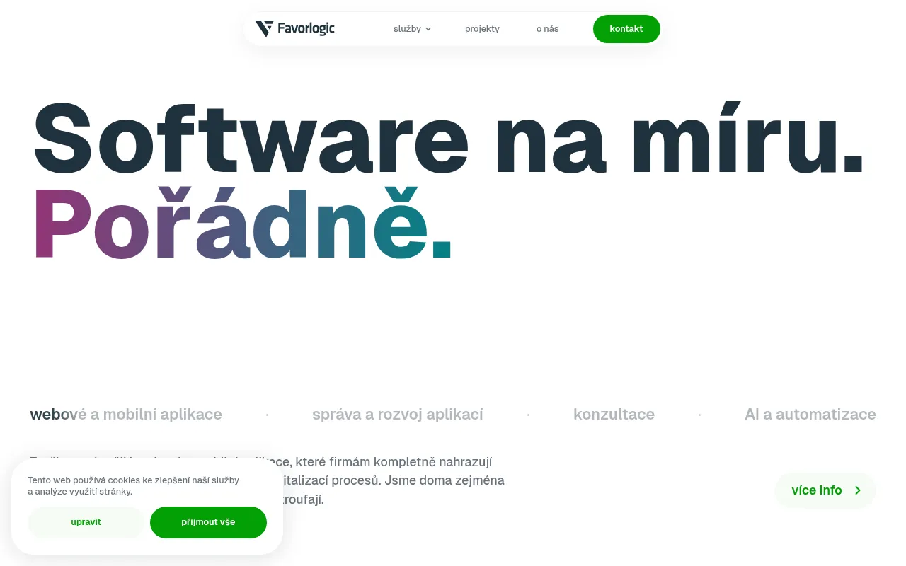 Screenshot of favorlogic.cz