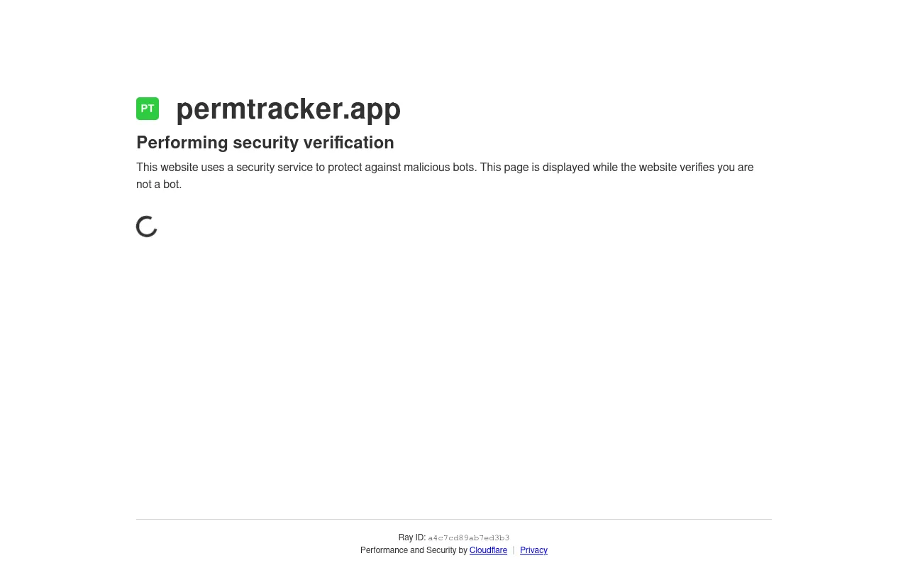 Screenshot of permtracker.app