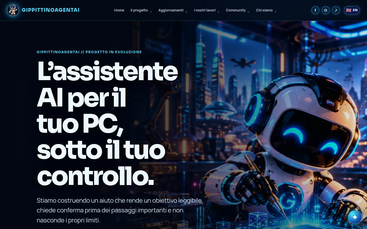 Screenshot of gippittinoagentai.com