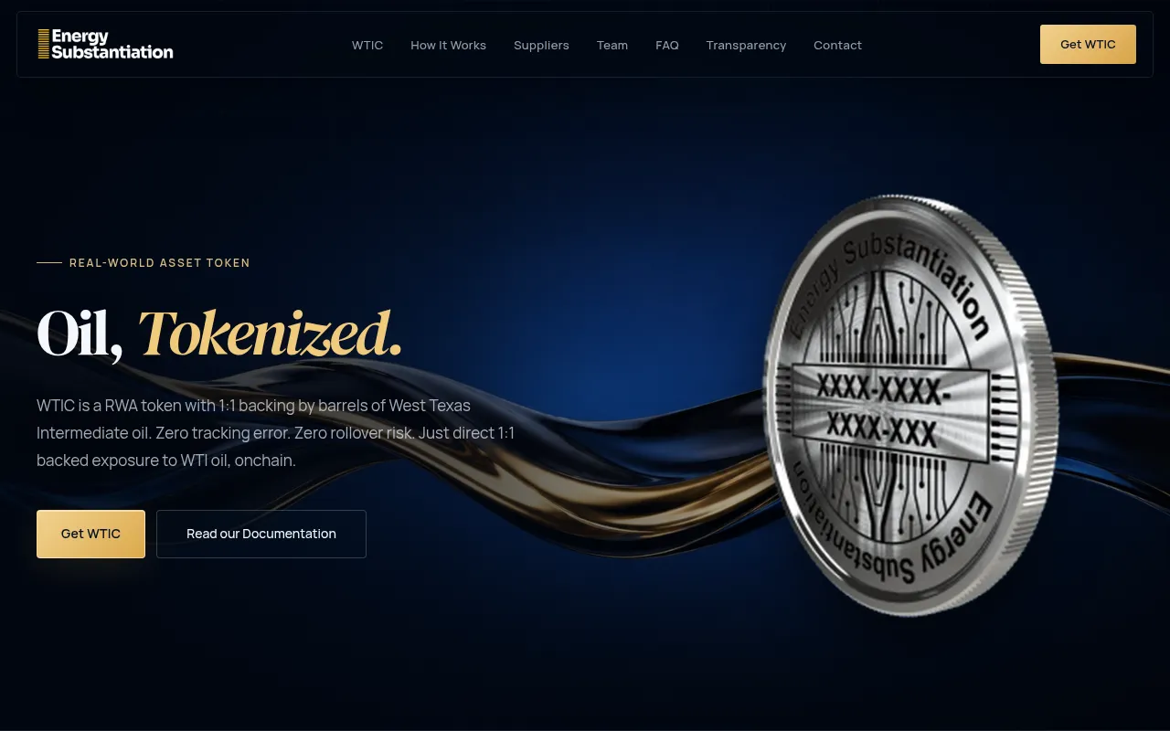 Screenshot of energysubstantiation.com